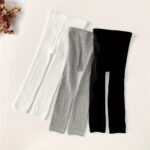 1 Pcs Girl'S Solid Color Versatile Legging, Soft Comfy Casual Tights For All Seasons - Image 6
