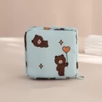 Creative Minimalist Sanitary Pad Storage Bag, Cartoon Print Swab Organizer, Multifunctional Travel High Quality Pouch, Cosmetic Storage Box, Toiletry Bag, Lipstick Case, Keychain Cable Organizer, Ideal Gift Choice - Image 15