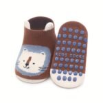 1 Pair Baby Socks With Cute Cartoon Animal Designs - Non-Slip, Breathable & Comfortable Infant Socks For 0-3 Years, Soft Fabric, All-Season Wear, Hand Wash Only, Baby Socks, Infant Footwear, Playful Sock Patterns, Durable Sock Material - Image 5