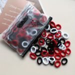 Basics Nylon Hair Ties, Mixed Color Small Fresh Hair Rope, High Elasticity Hair Bands For Girls - Image 5