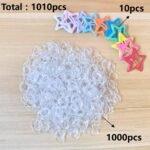 1000Pcs Colorful Rubber Bands Hair Ties, Scrunchies, Headbands, Hawaiian Style Beach Wedding Everyday Hair Accessories - Image 6