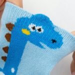 5Pcs Youngsters' Cartoon Dinosaur Crew Socks - Breathable & Comfy For Boys And Girls, Perfect For All Seasons - Image 9