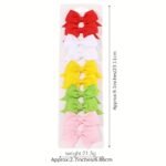 10Pcs Adorable Baby Girls Bow Hair Clips - Perfect For Stylish Headwear, Ideal Choice For Gifts - Image 4
