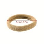 50Pcs Girls' Hair Tie Rubber Band Fashion 5Cm Basic Hair Ring Seamless High Elastic Towel Circle High Ponytail Durable Women'S Head Tie - Image 6
