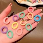 100Pcs Basic Cute Girl Hair Rings That Don'T Damage Hair, High Ponytail Hair Ties, Durable And High Elastic Rubber Bands - Image 6