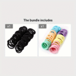 50Pcs Girls' Hair Tie Rubber Band Fashion 5Cm Basic Hair Ring Seamless High Elastic Towel Circle High Ponytail Durable Women'S Head Tie - Image 12