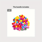 50Pcs Mini Hair Claw Clips Headwear For Kids Girls Plastic Braids Maker Beads Colorful Hollow Hairpins Ornament Clips, Ideal Choice For Gifts - Image 9