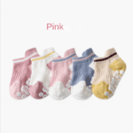 5-Pack Of Non-Slip Baby Girls' Low Cut Floor Socks, For Comfort And Safety - Image 6