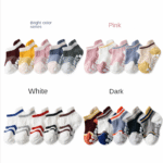 5-Pack Of Non-Slip Baby Girls' Low Cut Floor Socks, For Comfort And Safety - Image 2