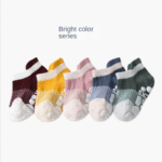 5-Pack Of Non-Slip Baby Girls' Low Cut Floor Socks, For Comfort And Safety - Image 8