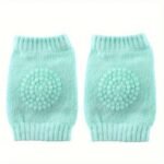 2Pcs 5 Colors Soft Elastic Knee And Elbow Brace Pads For Babies And Toddlers - Anti-Slip Crawling Safety Protector And Leg Cushion - Image 4
