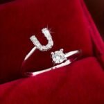 Trendy Letter Wrap Ring Inlaid Shining You Got An Alphabet To Choose Silvery Or Golden Make Your Call Match Daily Outfits - Image 31