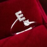 Trendy Letter Wrap Ring Inlaid Shining You Got An Alphabet To Choose Silvery Or Golden Make Your Call Match Daily Outfits - Image 6
