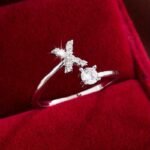 Trendy Letter Wrap Ring Inlaid Shining You Got An Alphabet To Choose Silvery Or Golden Make Your Call Match Daily Outfits - Image 34
