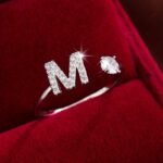 Trendy Letter Wrap Ring Inlaid Shining You Got An Alphabet To Choose Silvery Or Golden Make Your Call Match Daily Outfits - Image 23