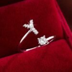 Trendy Letter Wrap Ring Inlaid Shining You Got An Alphabet To Choose Silvery Or Golden Make Your Call Match Daily Outfits - Image 35