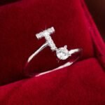 Trendy Letter Wrap Ring Inlaid Shining You Got An Alphabet To Choose Silvery Or Golden Make Your Call Match Daily Outfits - Image 30