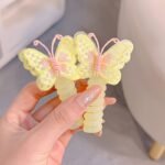 2Pcs Boho Chic Butterfly Spiral Hair Ties - Colorful Elastic Ponytail Holders For Girls, Perfect For Parties & Holidays, Hair Accessories - Image 4