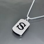 1Pc Initial Letter Pendant Necklace, 201 Stainless Steel, Hollow-Out Design, Non-Fading, Fashionable Punk Street Hip-Hop Accessory, Unisex Sweater Chain - Image 30