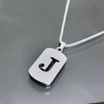 1Pc Initial Letter Pendant Necklace, 201 Stainless Steel, Hollow-Out Design, Non-Fading, Fashionable Punk Street Hip-Hop Accessory, Unisex Sweater Chain - Image 20