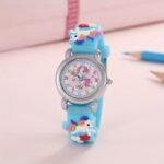 Fashionable Children'S Colorful Cartoon Wrist Watch For Ages 3-14, Pvc Strap, Plastic Case, Cute Round Dial With Quartz Movement, Non-Waterproof, White - By Dobroa - Image 8