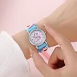 Fashionable Children'S Colorful Cartoon Wrist Watch For Ages 3-14, Pvc Strap, Plastic Case, Cute Round Dial With Quartz Movement, Non-Waterproof, White - By Dobroa - Image 12