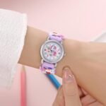 Fashionable Children'S Colorful Cartoon Wrist Watch For Ages 3-14, Pvc Strap, Plastic Case, Cute Round Dial With Quartz Movement, Non-Waterproof, White - By Dobroa - Image 13