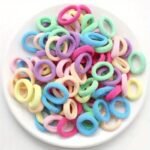 200Pcs Vibrant Colorful Elastic Hair Bands For Girls & Women - Small Rubber Ponytail Holders, Scrunchies & Hair Ties - Mixed Colors For Stylish Hairstyles & Everyday Use - Image 7