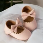 Infant Baby Girls Mary Jane Flats, Soft Sole Princess Dress Shoes Crib Shoes First Walker Shoes - Image 5