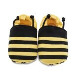 Cute Cartoon Bee Slip-On Walking Shoes For Baby, Fabric Upper, Cloth Insole, Fabric Sole, All-Season - Image 3