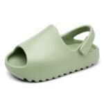 Toddler Baby Girls Open-Toed Sandals, Solid Color Soft-Soled Non-Slip Slides - Image 11