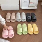 Popular Choice Thick Sole Summer Man Beach Slides Bathroom Anti-Slip Slipper Soft Sandals Fashion Home Bear Cartoon Flip Flops Woman Shoes - Image 15