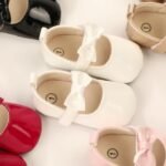 Baby Girls Cute Bow Tie Decored Slip On Mary Jane Shoes, Toddlers Outdoor Walking Shoes - Image 16