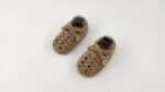 Baby & Toddler Knitted Slip-On Shoes - Soft Breathable Fabric First Walkers With Golden Button Closure, Cozy Indoor/Outdoor Footwear For Infants, Cute Grid Pattern All-Season Casual Shoes, Toddler Shoes, Everyday Infant Wear, Charming Infant Design, Durable Woven Texture - Image 14