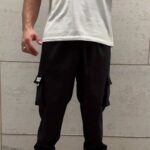 Men'S Plus Size Gray Cargo Pants - Streetwear Style, Non-Stretch Fabric, Regular Fit With Pockets, All-Season Comfort, Plus Size Casual Pants, Plus Size - Image 11