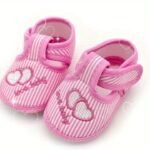 Cute Heart Comfortable Sneakers For Baby Girls, Lightweight Non Slip Shoes For Indoor Outdoor Walking, Spring And Autumn - Image 6