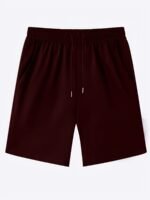 Men'S Plus Size Knit Shorts - Elastic Drawstring Waist Casual Summer Shorts, Breathable Lightweight Fabric, Solid Color Versatile For Casual Attire, Plus Size - Image 5