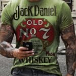 Men'S Short Sleeve T-Shirt Comfortable Casual Pullover With Letter Print, Plus Size