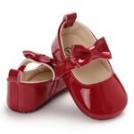 Baby Girls Cute Bow Tie Decored Slip On Mary Jane Shoes, Toddlers Outdoor Walking Shoes - Image 11