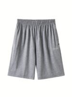 Men'S Plus Size Navy Blue Shorts - Breathable, Loose Fit, Five-Pocket, Casual & Sporty Style, Regular Fit, Casual Wear|Casual Style|Stretchable Fabric - Image 2