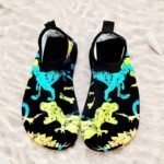 Dinosaur Print Quick Dry Slip On Water Shoes, Casual Outdoor Walking Shoes - Image 6