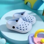 Boy'S Trendy Hollow Out Solid Clogs, Comfy Non Slip Casual Slippers For Kids Outdoor Beach Walking, Shower - Image 22