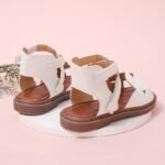 Trendy Cute Solid Color Open Toe Sandals For Girls, Breathable Lightweight Non-Slip Sandals For Summer - Image 5