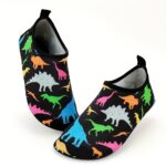 Toddler Boys Dinosaur Beach Shoes Wading Shoes Lightweight Quick Drying Water Shoes Black Beach Swimming Little Kids Lightweight Water Shoes Swimming Surfing Summer Fun Upstream Stream Shoes Blue Big Kid - Image 4