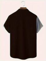 Men'S Vintage Tropical Coconut Tree Gradient Shirt - Turquoise To White Ombre Button-Up Beach Shirt With Palm Tree Print, Non-Stretch Fabric For Casual & Formal Events - All-Season Tropical Vacation Outfit - Plus Size Friendly Classic Collar Button Front Placket, Beach T Shirt, Summer Outfit, Retro Style, Durable Construction, Short Sleeve Top, Summer Wardrobe, Plus Size, Spring And Summer Tropical Vacation Outfits (Short Sleeves/Long Sleeves), Hats/Shirts/Pajamas, Beachy Items - Image 10