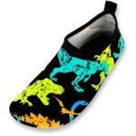 Toddler Boys Dinosaur Beach Shoes Wading Shoes Lightweight Quick Drying Water Shoes Black Beach Swimming Little Kids Lightweight Water Shoes Swimming Surfing Summer Fun Upstream Stream Shoes Blue Big Kid - Image 10