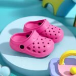 Boy'S Trendy Hollow Out Solid Clogs, Comfy Non Slip Casual Slippers For Kids Outdoor Beach Walking, Shower - Image 19