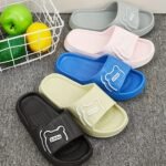 Cute Cartoon Slippers For Boys And Girls, Non Slip Lightweight Quick Drying Open Toe Slippers For Indoor Shower Pool, All Seasons