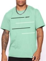 Legendary Text Pattern Print Men'S Best-Selling New Casual And Versatile Comfortable And Lightweight Colorful T-Shirt - Image 4