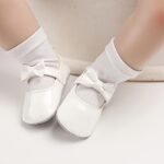 Baby Girls Cute Bow Tie Decored Slip On Mary Jane Shoes, Toddlers Outdoor Walking Shoes - Image 13